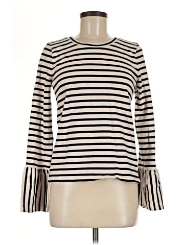 Madewell Stripe-Play Ruffle-Cuff Top (view 1)