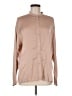Vince. Solid Tan Long Sleeve Silk Top Size M - photo 1