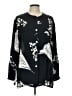 David Dart 100% Rayon Print Black Long Sleeve Blouse Size L - photo 1
