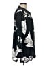 David Dart 100% Rayon Print Black Long Sleeve Blouse Size L - photo 4