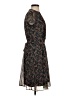 MSK 100% Polyester Paisley Black Casual Dress Size 4 - photo 4