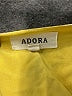 Adora 100% Rayon Floral Yellow Cocktail Dress Size M - photo 7