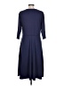 The Paragon Solid Blue Casual Dress Size L - photo 2