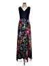Xscape 100% Polyester Floral Blue Black Cocktail Dress Size 10 - photo 1