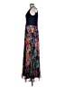 Xscape 100% Polyester Floral Blue Black Cocktail Dress Size 10 - photo 5