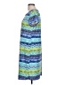 Nine West Print Blue Casual Dress Size L - photo 5