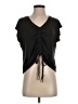 Mystree Black Short Sleeve Top Size S - photo 1