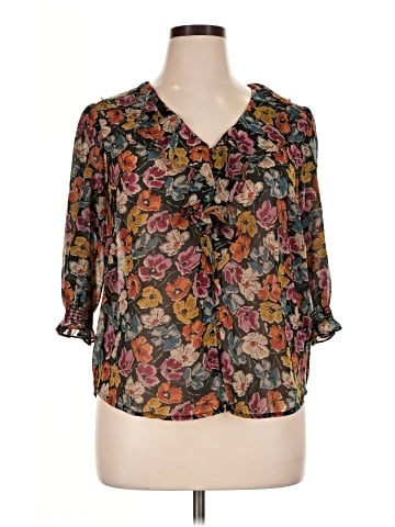 Lauren by Ralph Lauren 3/4 Sleeve Blouse (view 1)