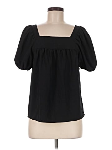Madewell Seersucker Bubble-Sleeve Top (view 1)