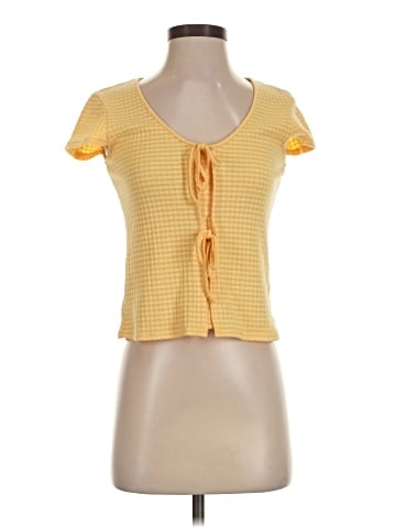 Madewell Gingham Bow-Front Tee (view 1)
