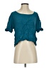 Foreign Exchange 100% Rayon Teal Short Sleeve Blouse Size S - photo 1
