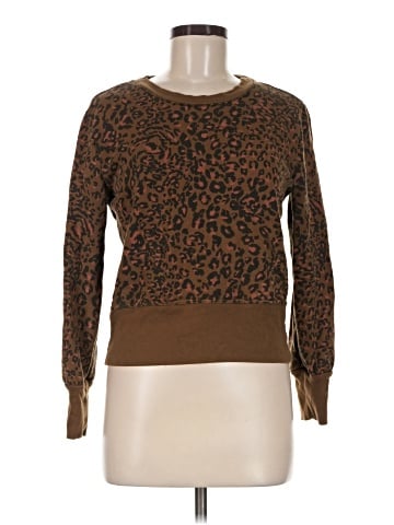 Madewell Banded Sweatshirt in Jungle Cat (view 1)