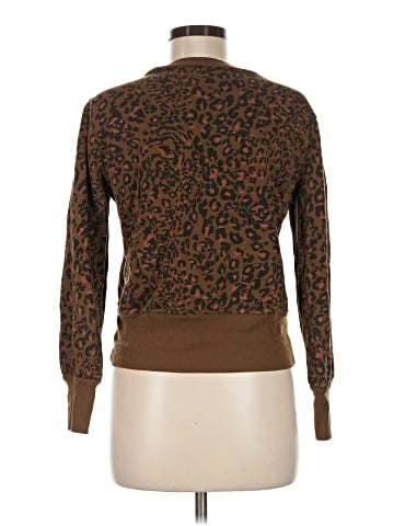 Madewell Banded Sweatshirt in Jungle Cat (view 2)