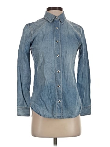 Madewell Denim Classic Button-Up Shirt in Altoona Wash (view 1)