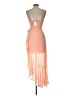 billy j 100% Polyester Orange Cocktail Dress Size 10 - photo 2
