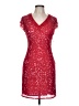 Scala 100% Polyester Red Cocktail Dress Size 10 - photo 1