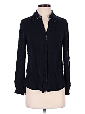 Diane von Furstenberg Long Sleeve Silk Top (view 1)