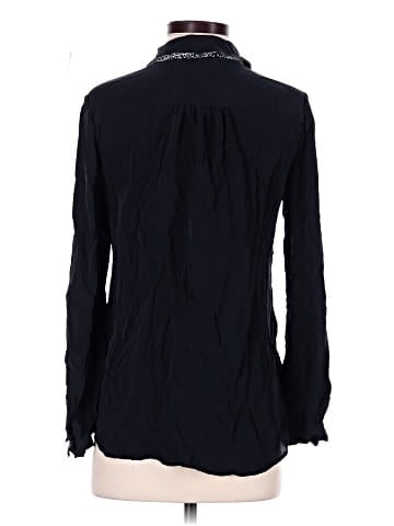 Diane von Furstenberg Long Sleeve Silk Top (view 2)