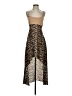 Forever 21 100% Polyester Animal Print Brown Cocktail Dress Size S - photo 1