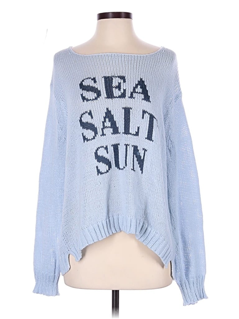 Pre-owned Wooden Ships Pullover Sweater In Blue