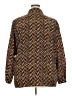 Fashion Bug 100% Polyester Chevron-herringbone Brown Long Sleeve Blouse Size 22 - photo 2