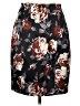 Theory 100% Polyester Print Burgundy Formal Skirt Size 6 - photo 2