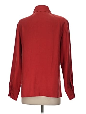 Worth Long Sleeve Silk Top (view 2)