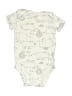 Simple Joys by Carter's Print Ivory Short Sleeve Onesie Size 3-6 mo - photo 1