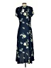 Free People 100% Polyester Floral Blue Cocktail Dress Size S - photo 2