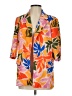 Pastel Tropical Orange Blazer Size S - photo 1