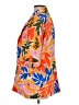 Pastel Tropical Orange Blazer Size S - photo 5