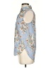 H&M Floral Blue Sleeveless Button-Down Shirt Size 2 - photo 5