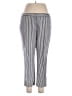 MICHAEL Michael Kors Stripes Silver Casual Pants Size 14 - photo 1