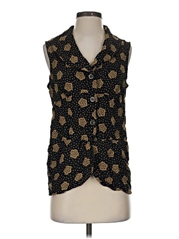 Mica Sleeveless Button-Down Shirt (view 1)