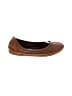 Nurture 100% Leather Brown Flats Size 8 - photo 1