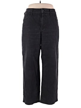 Madewell The Plus Curvy Perfect Vintage Wide-Leg Jean in Black Rinse Wash