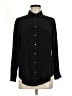 Magaschoni 100% Silk Black Long Sleeve Silk Top Size M - photo 1