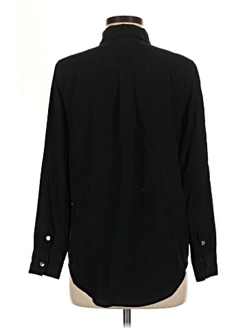 Magaschoni Long Sleeve Silk Top (view 2)