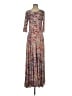 Peruvian Connection Floral Brown Casual Dress Size S - photo 1