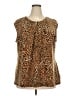 Jones Studio Brown Sleeveless Blouse Size 2X - photo 1