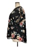 Signature Studio 100% Polyester Floral Black Short Sleeve Blouse Size 2X - photo 5