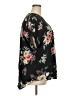 Signature Studio 100% Polyester Floral Black Short Sleeve Blouse Size 2X - photo 4