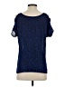 Soprano 100% Polyester Blue Short Sleeve Top Size S - photo 2