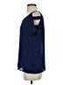 Soprano 100% Polyester Blue Short Sleeve Top Size S - photo 5