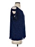 Soprano 100% Polyester Blue Short Sleeve Top Size S - photo 4