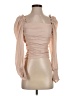 Astr 100% Polyester Tan Long Sleeve Blouse Size XS - photo 1