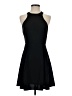 Ecote 100% Polyester Solid Black Cocktail Dress Size 4 - photo 1