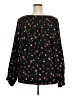 Old Navy Floral Black Long Sleeve Blouse Size XXL - photo 2