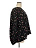 Old Navy Floral Black Long Sleeve Blouse Size XXL - photo 4