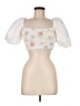 Zara White Short Sleeve Blouse Size M - photo 1